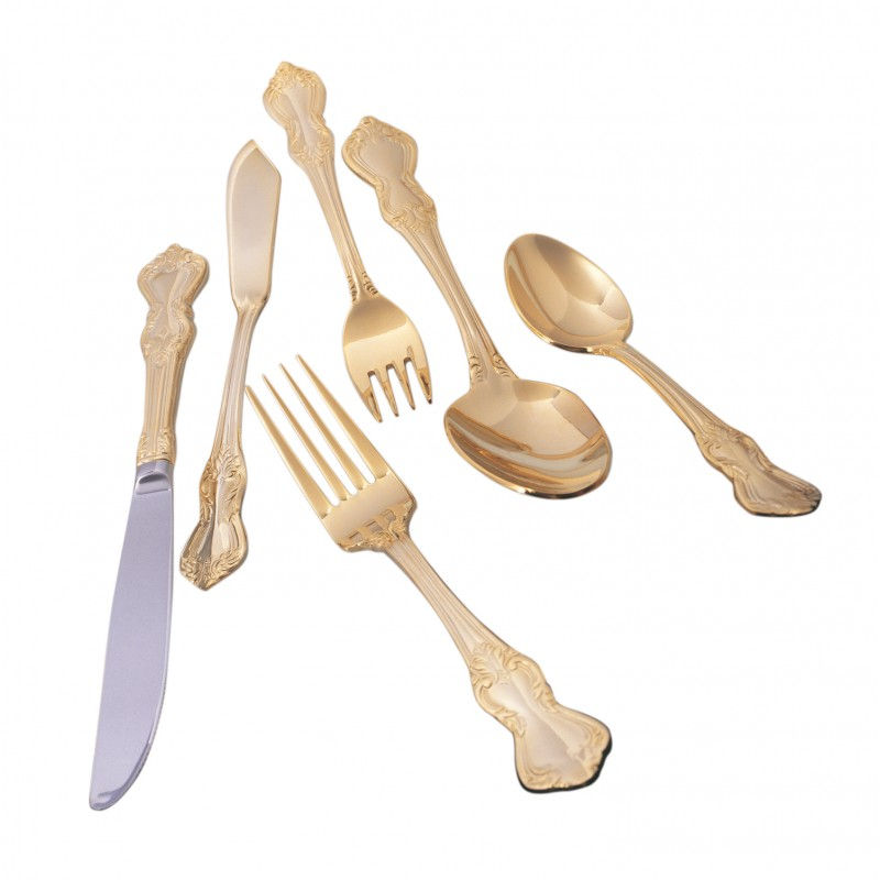 Gold Flatware Crown Royal Rental