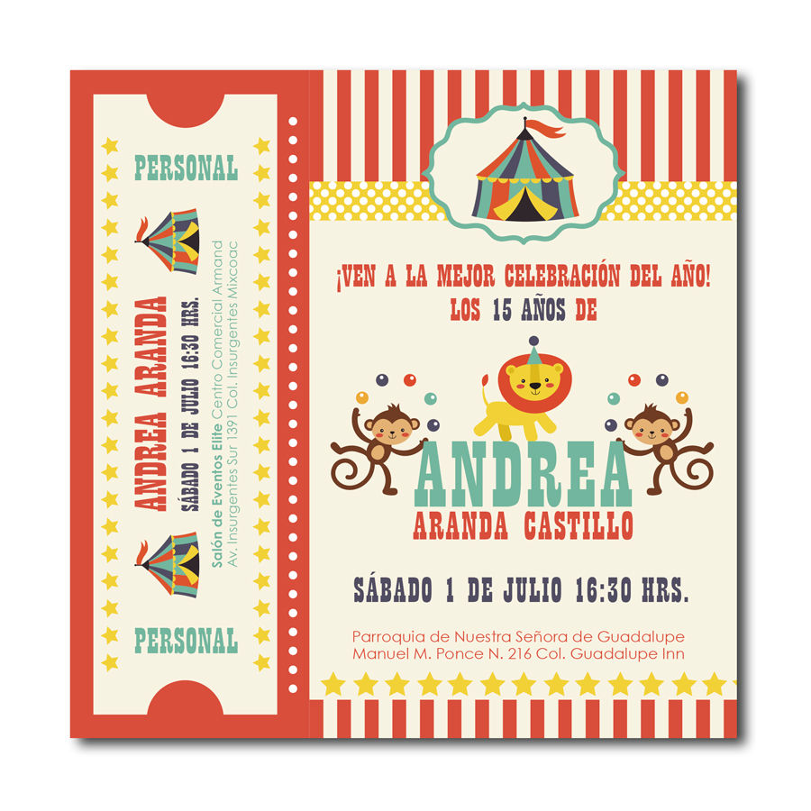 Sweet XV invitations Mexico City.