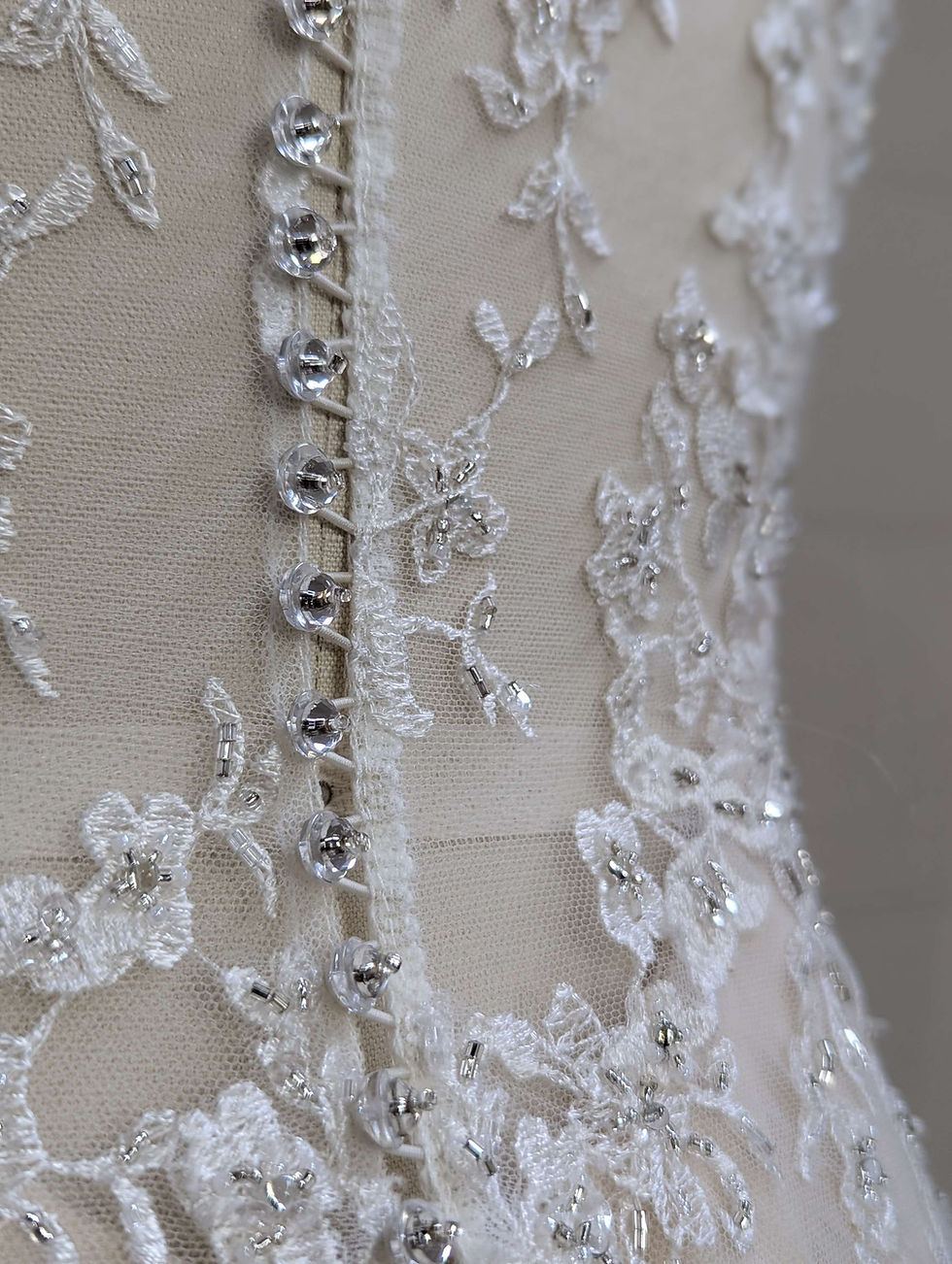 Thumbnail: Maggie Sottero 5MB662 Ivory/Nude beaded embroidered wedding gown cap sleeve
