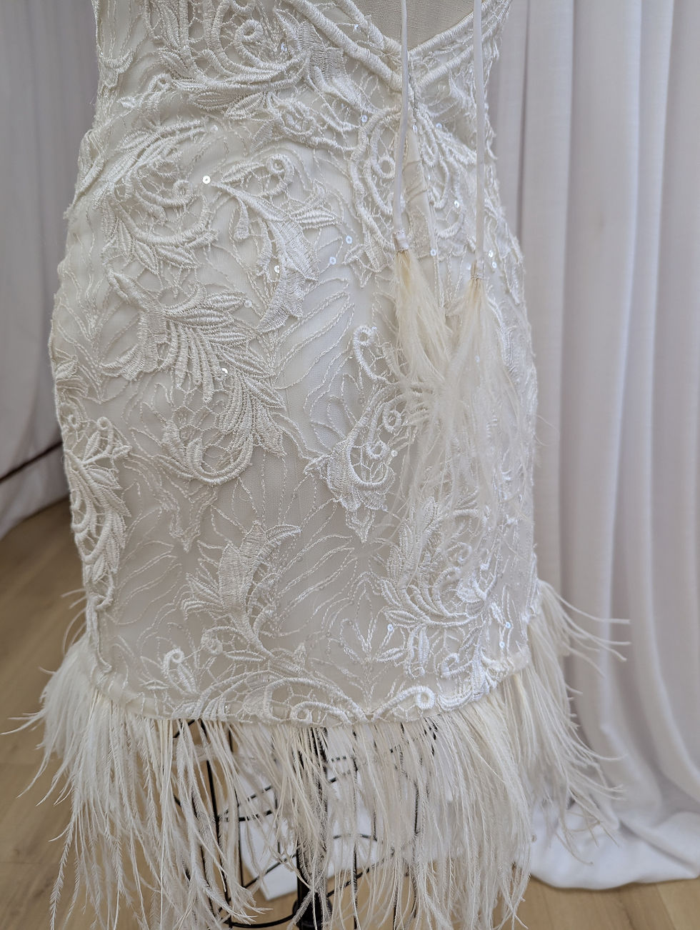 Thumbnail: Rebloom by Jennifer Bowden Designs, Feather lace mini , size 8