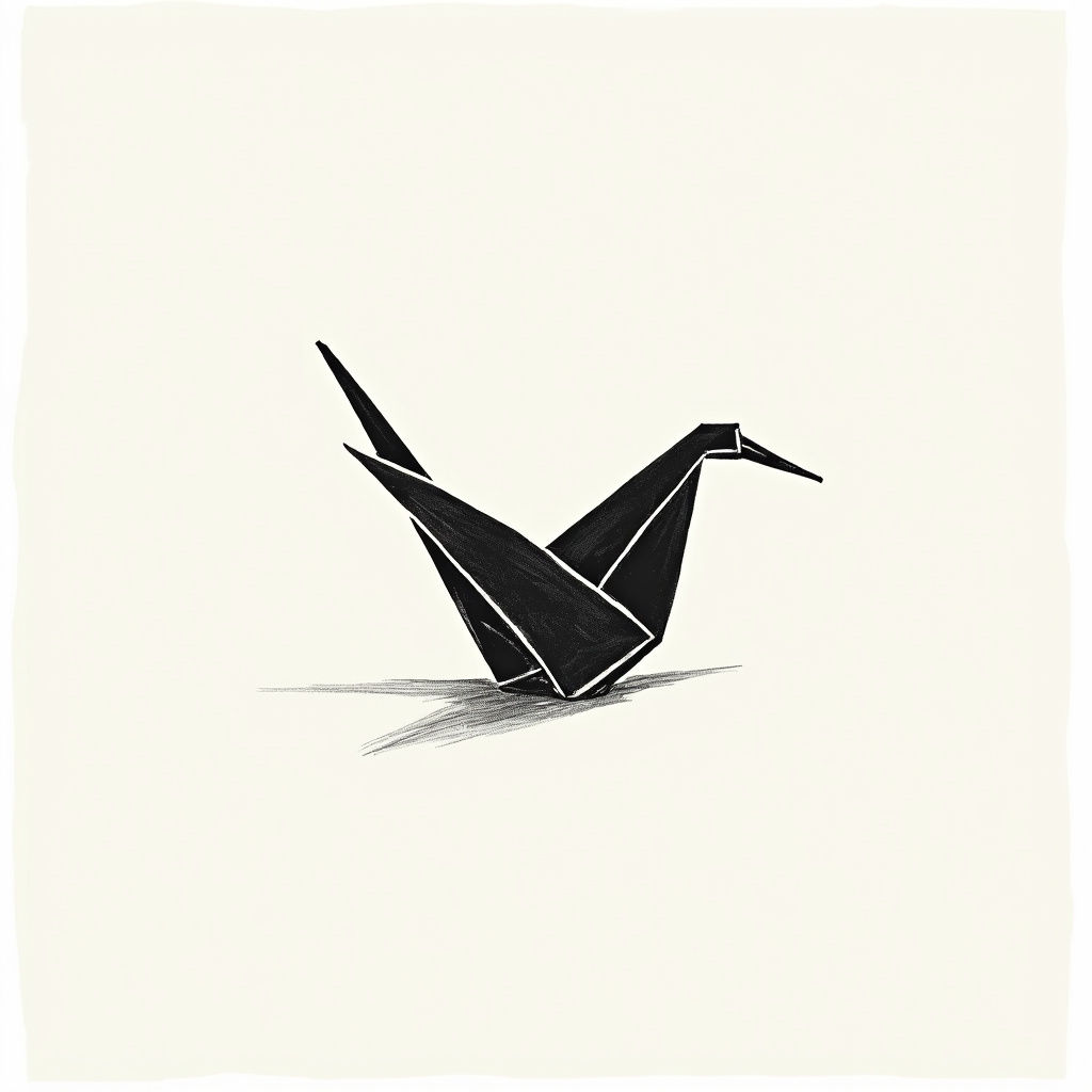 Peace Crane Sketch