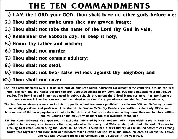 The TEN Commandments South Dakota