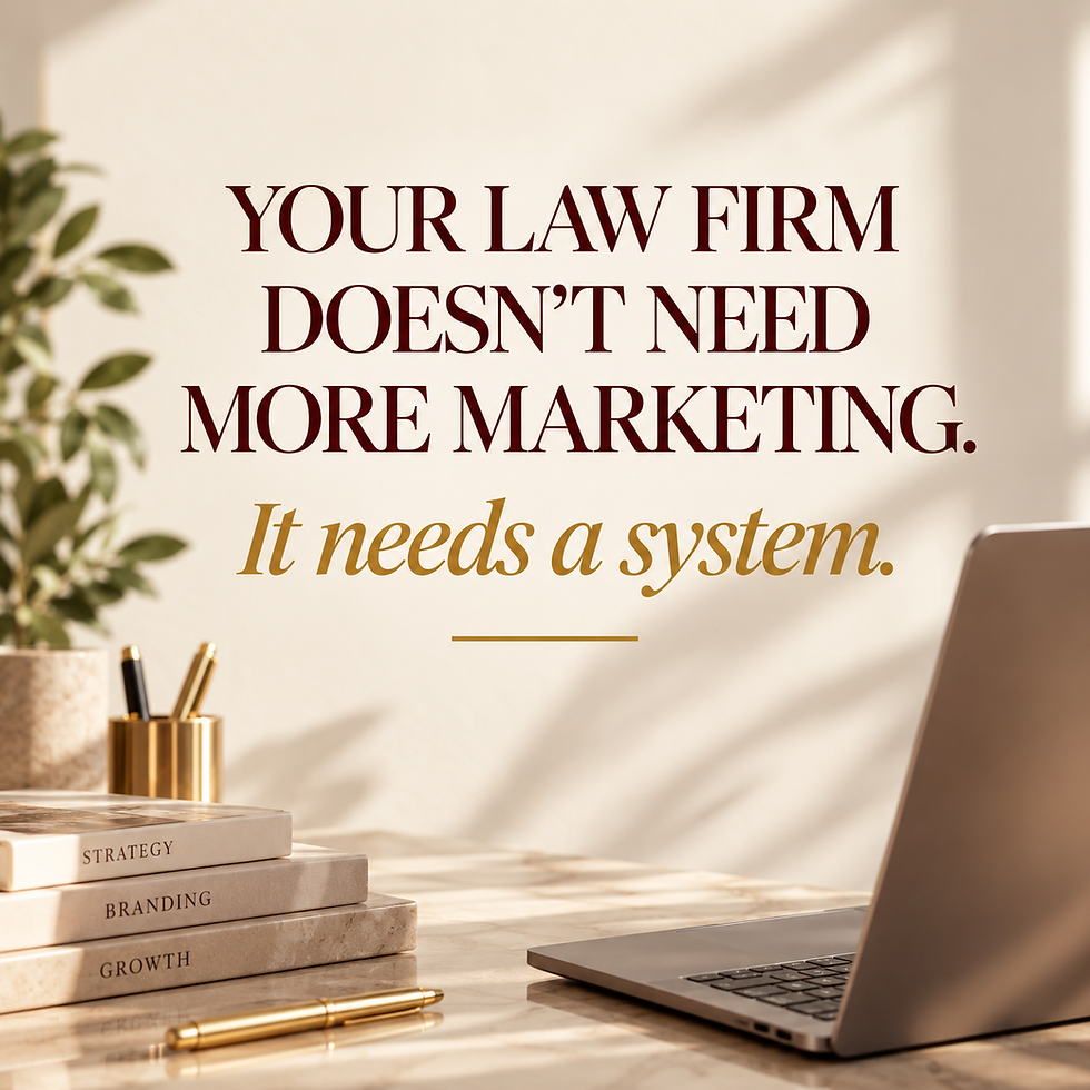 The Small Law Firm Marketing System: What You Actually Need (and What You Don’t)