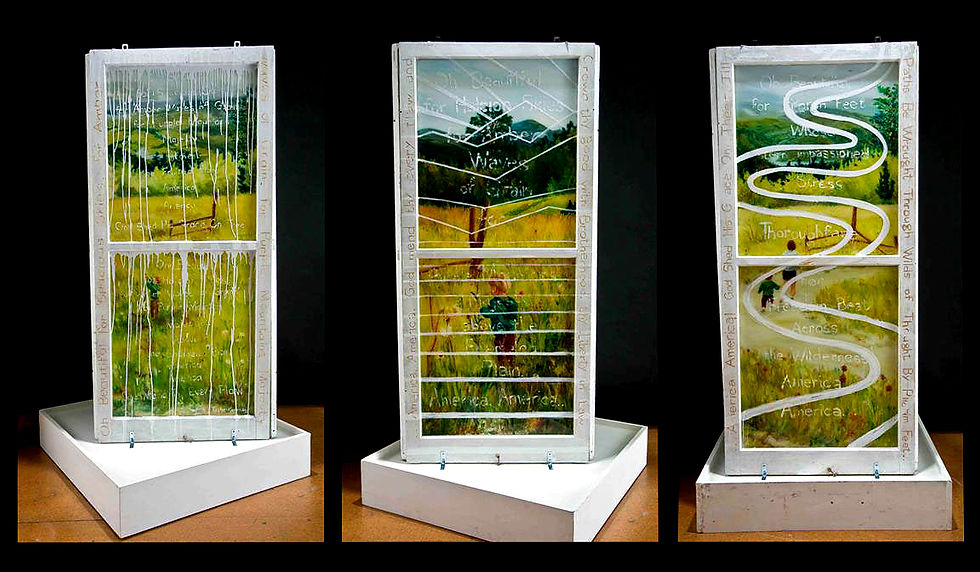 America the Beautiful (three sides)