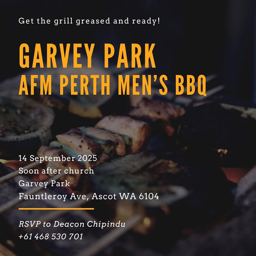 Garvey Park AFM Men's BBQ