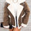 Thumbnail: Lapel Plush Jacket, Winter Warm Casual Outwear, Women's Clothing