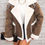 Thumbnail: Lapel Plush Jacket, Winter Warm Casual Outwear, Women's Clothing