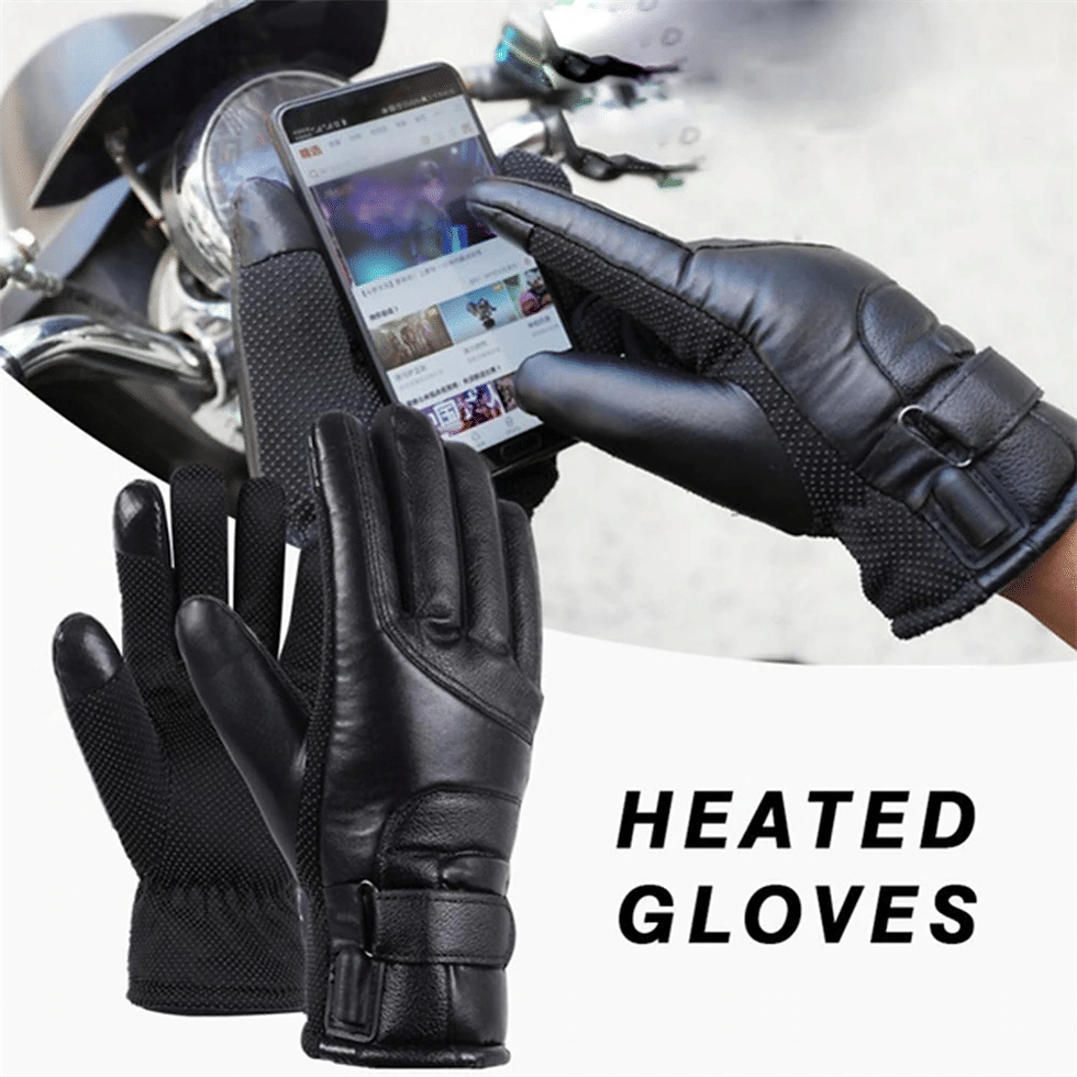 Thumbnail: Electric USB Heated Gloves Winter Warming Thermal Ski Snow Hand Warm Windproof