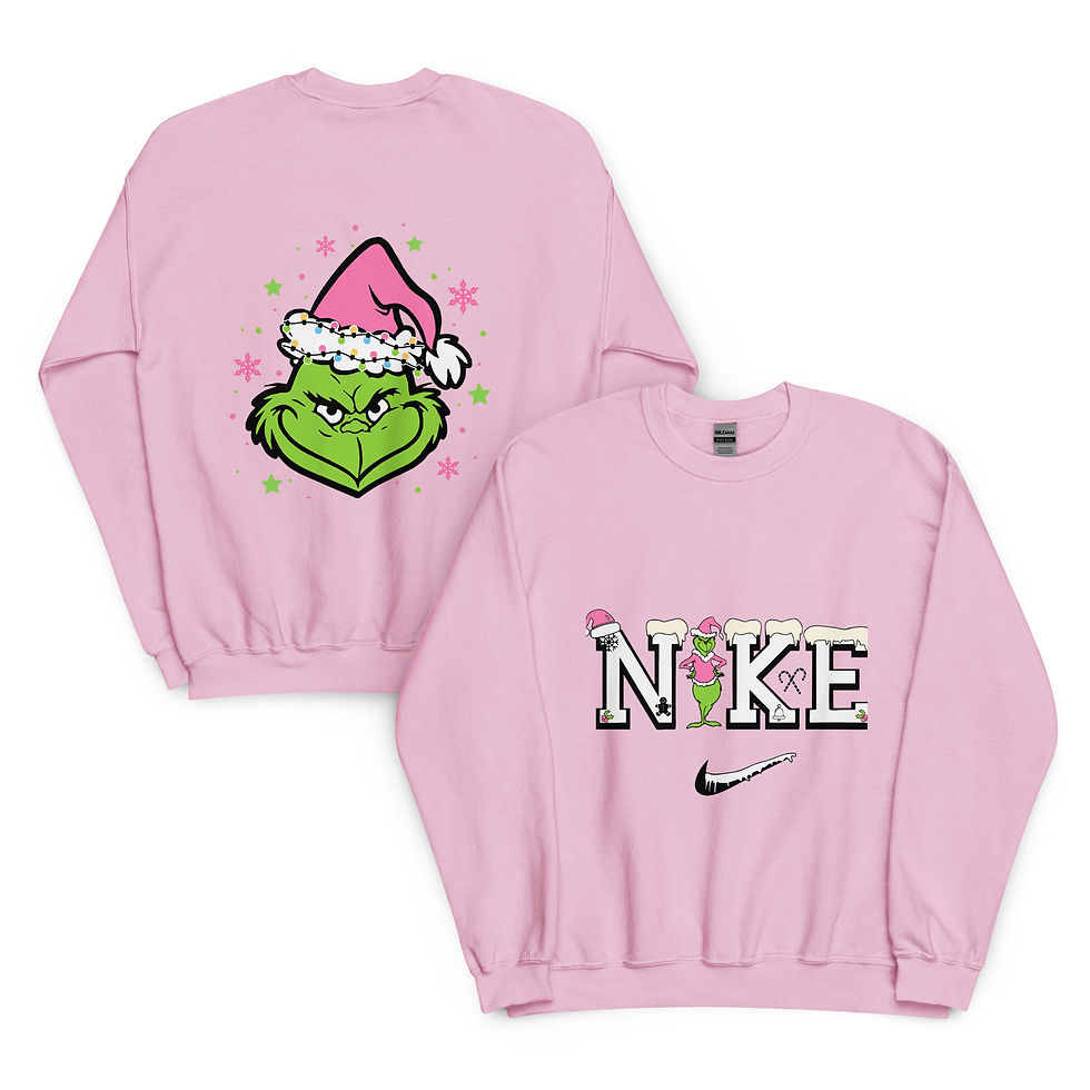 Thumbnail: Nike-Style Grinchmas Sweatshirt – Cozy Holiday Graphic-Unisex Sweatshirt