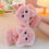Thumbnail: Cute Rabbit Fur Knit Mittens Plush Fingerless Gloves Flip Half Finger Driving Gl