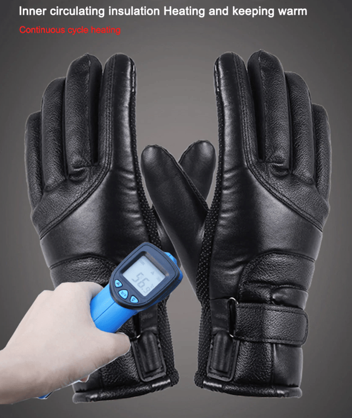 Thumbnail: Electric USB Heated Gloves Winter Warming Thermal Ski Snow Hand Warm Windproof
