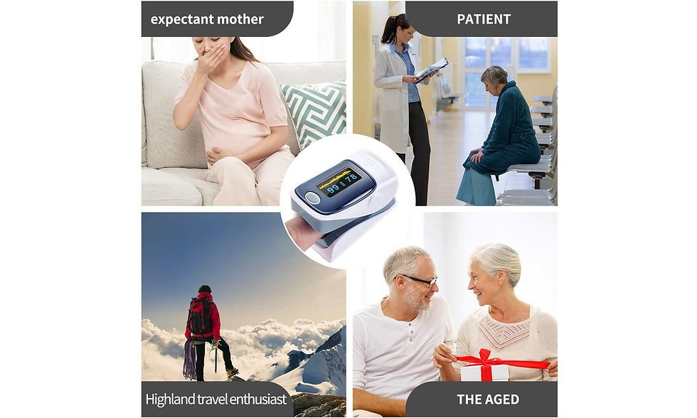 Thumbnail: Fingertip Pulse Oximeter And Blood Oxygen Saturation Monitor With LED Display