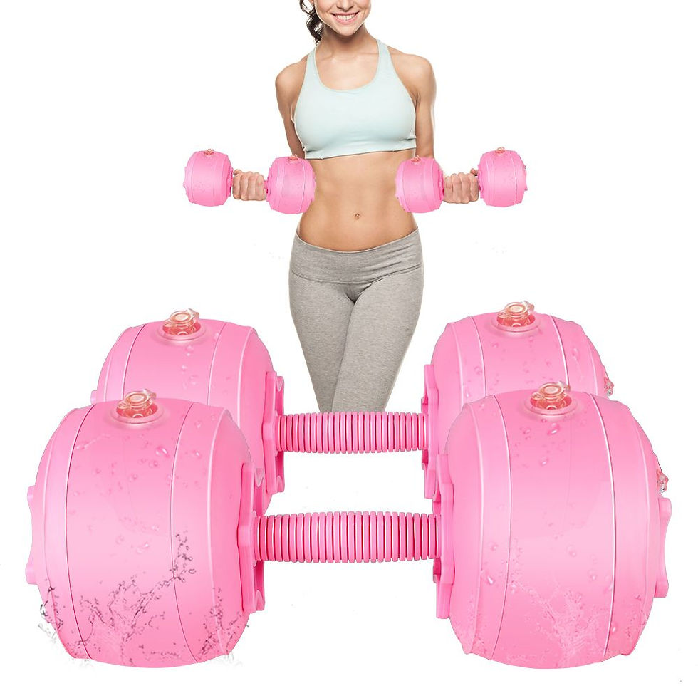 Water Filled Dumbbells Set for Women, Travel Weights Adjustable Up to 3~12 Lbs(1