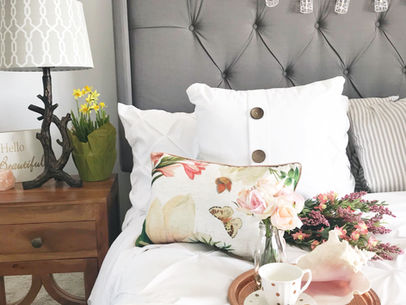 A Spring Bedroom Uplift for Under $100!