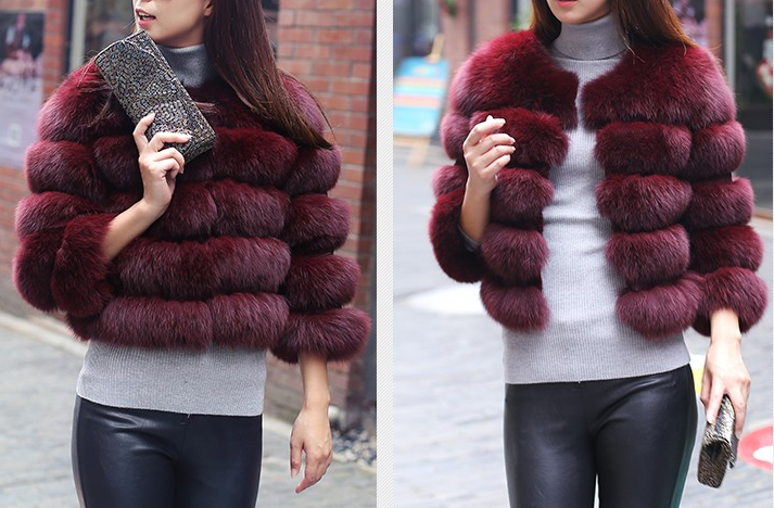 Thumbnail: Haina din blana naturala de vulpe