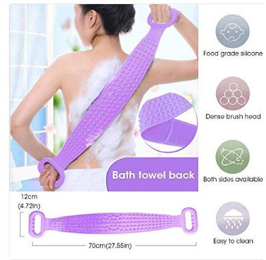 Silicone Bath Belt Towel Body Scrubber
