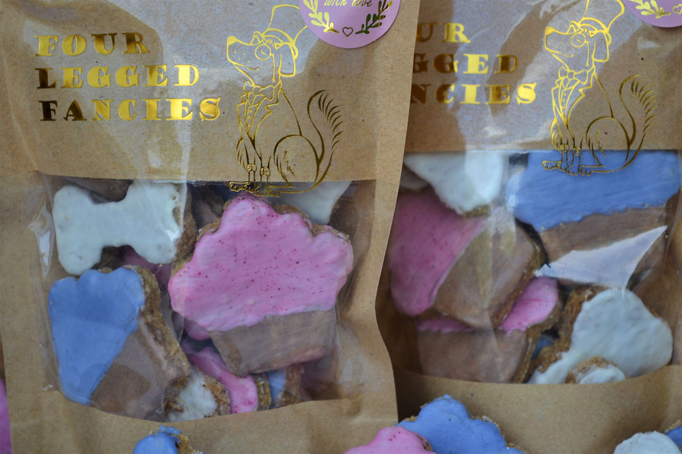Thumbnail: dog birthday biscuits. iced dog treats