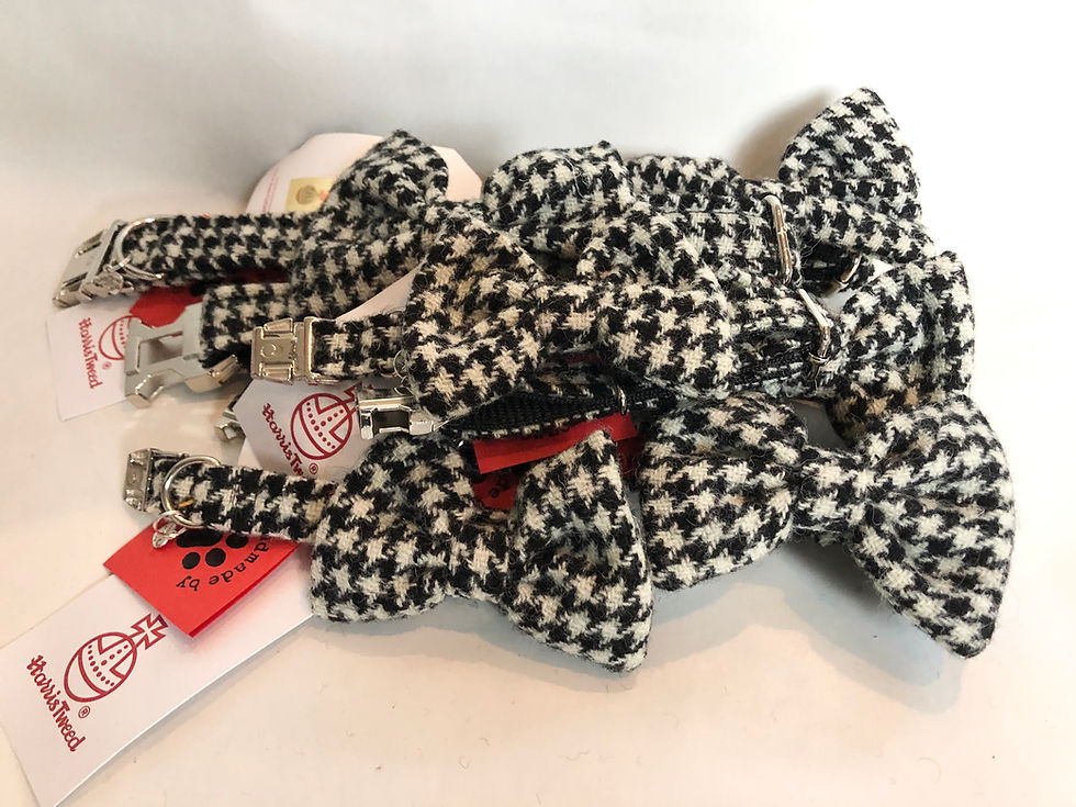 Thumbnail: Harris tweed dog collar