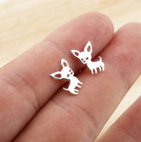 Thumbnail: Animal Necklace and Earring Set with Copper Chain