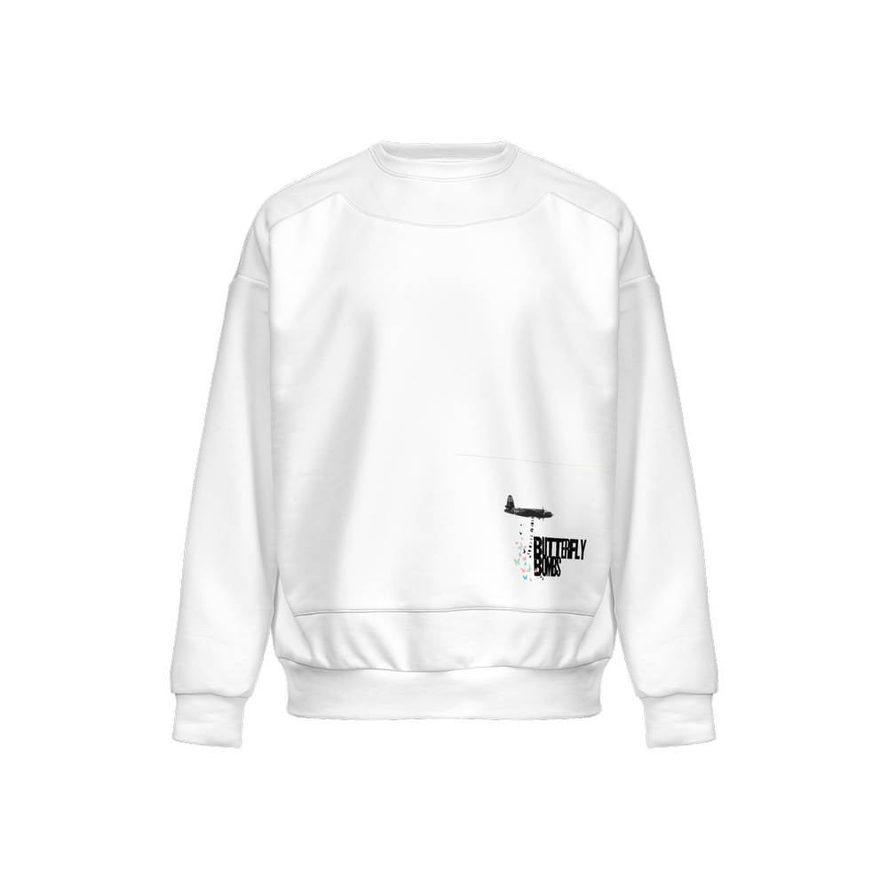 Men’s Relaxed Fit Sweatshirt with Front Patch-Super Heavy 375g