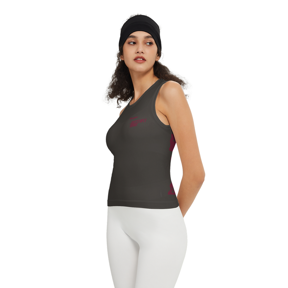 Thumbnail: Women’s Seamless Knit Slim-Fit Crop Tank Top
