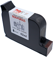 HP Freedom ink cartridge, dark black, non porous, foil & film