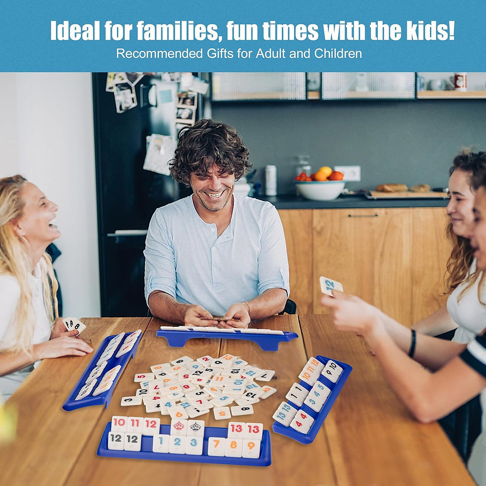 Thumbnail: Doublefan Rummy Set,Travel Size Rummy Game with Portable Bag, Mini Rummy Cube G