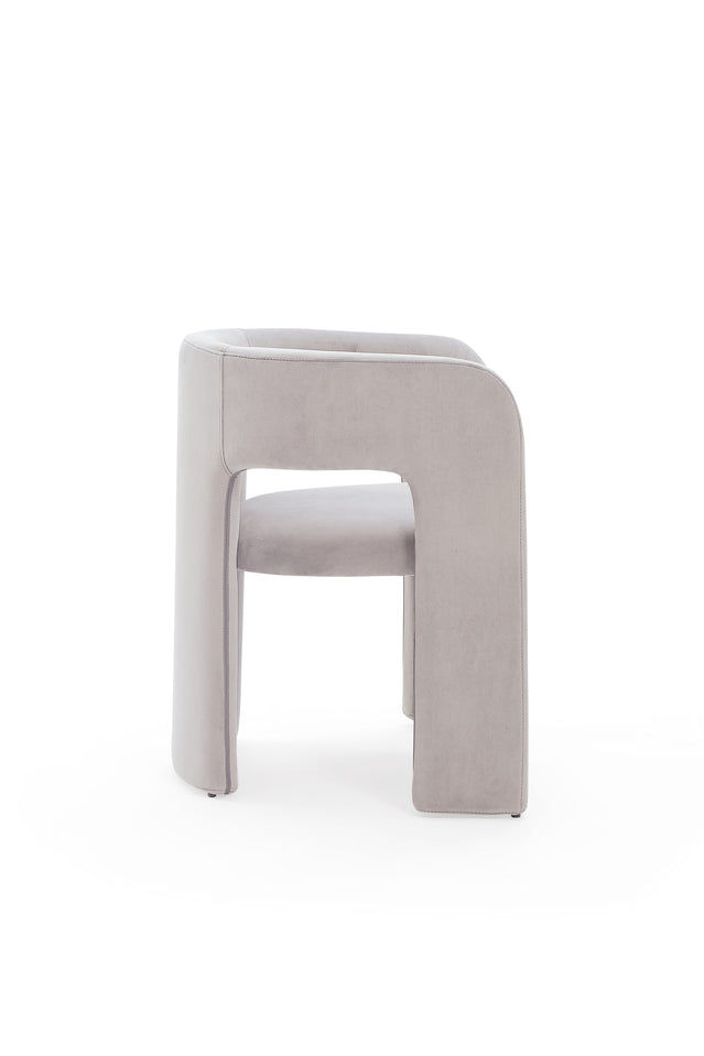 Thumbnail: Winston Fully Upholstered Arm Chair in Ash Grey Velvet