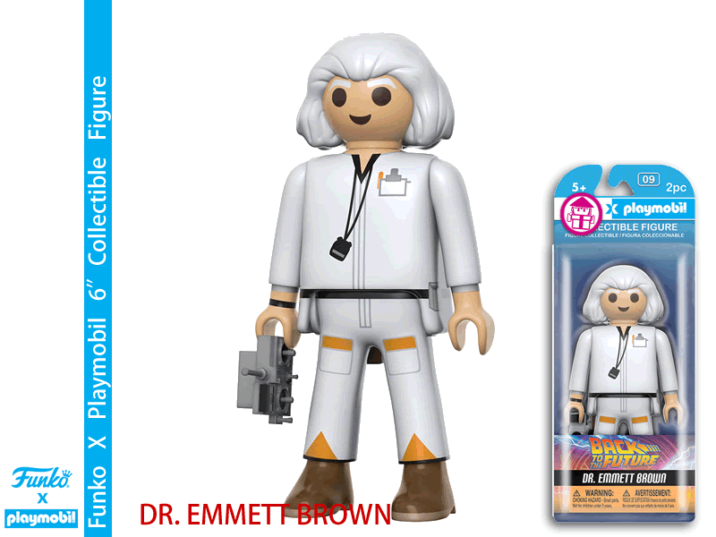 FUNKO X PLAYMOBIL Back to the Future - Dr. Brown 6" Action Figure