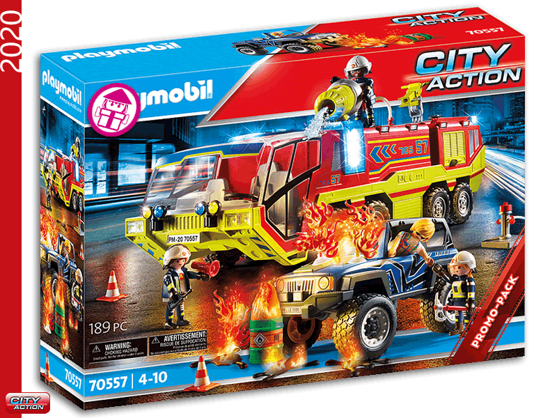 PLAYMOBIL 70557 Fire Engine with Truck