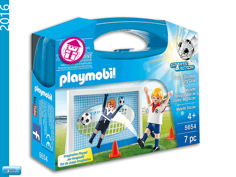 PLAYMOBIL 5654 Carrying Case Soccer Shootout