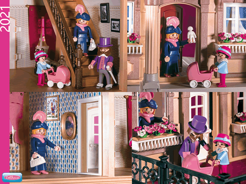 PLAYMOBIL 70890 Large Victorian Dollhouse (Remastered Version of
