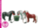 PLAYMOBIL 6256 3 Ponies with Feeding Bucket