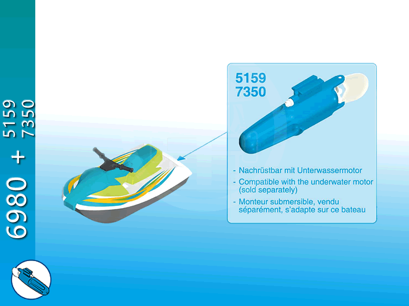 Thumbnail: PLAYMOBIL 6980 Jet Ski with Banana Boat