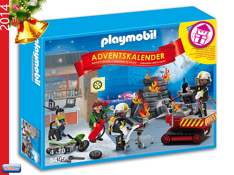 PLAYMOBIL 5495 Advent Calendar - Fire Rescue Operation w/ Card Game