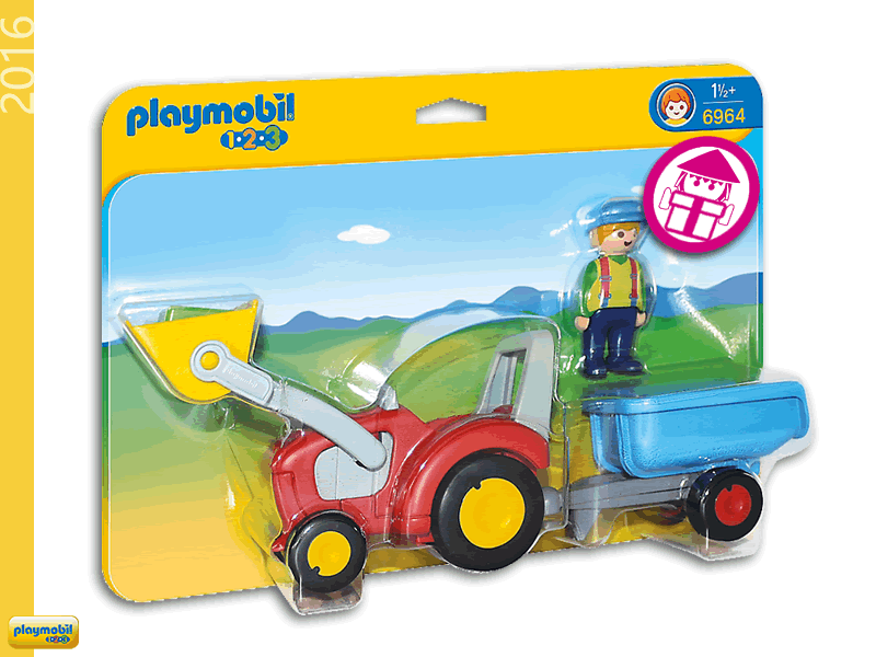 PLAYMOBIL 6964 Tractor with Trailer
