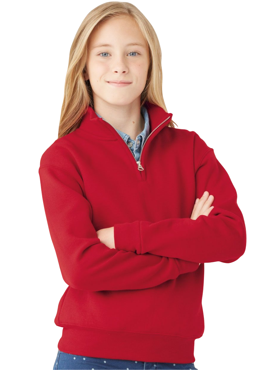 YOUTH 1/4 ZIP SS