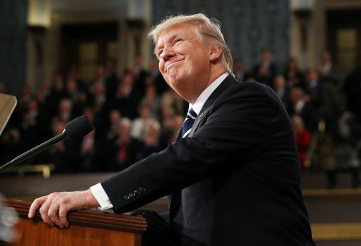 Donald Trump’s Congress speech was a heroic effort in contradiction and cliche