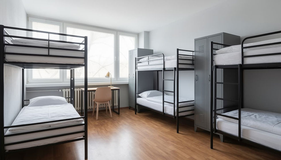 6-bed room in Stay4Workers accommodation in Belgrade
