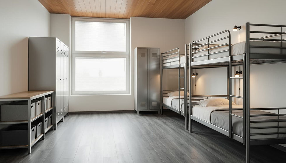 4-bed room in Stay4Workers accomodation in Belgrade