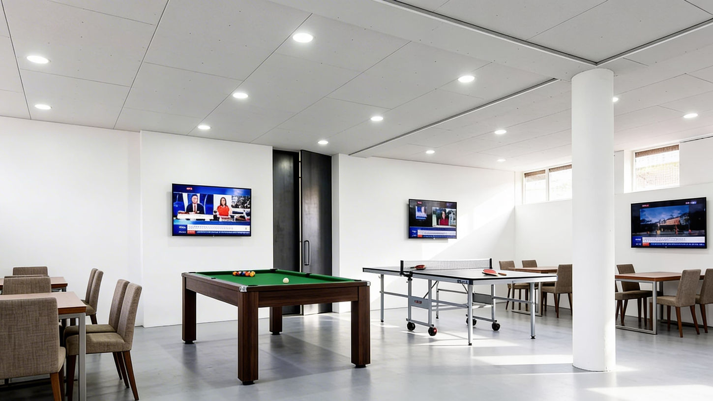 Common lounge in Stay4Workers accommodation in Belgrade