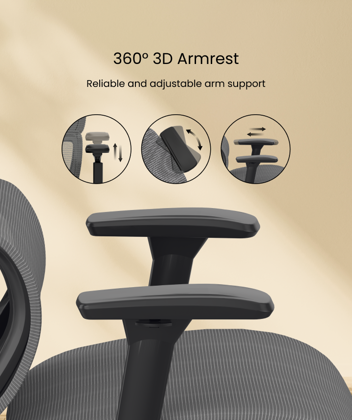 Miniature : Chaise de bureau ergonomique premium – Modèle YZ522