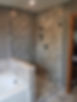 HEAVY FRAMELESS CORNER SHOWER WITH BUTTR