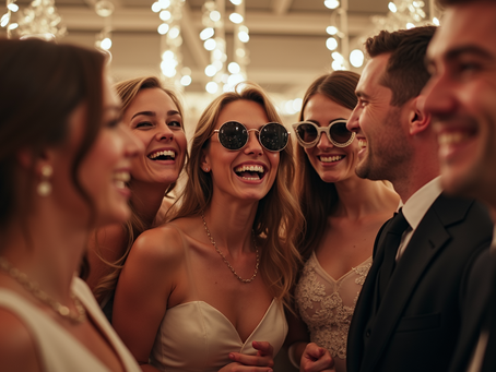 People happy at a wedding