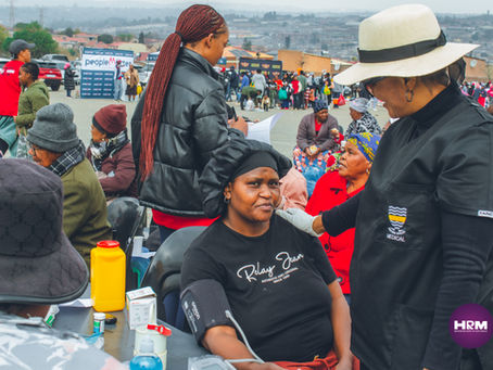People being given medical care