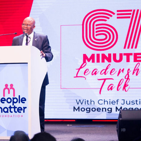 67 Minutes Leadership Talk With Chief Justice Mogoeng Mogoeng