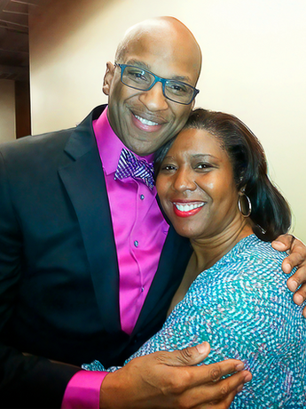 Producer Sherri McGee McCovey and gospel great, Donny McClurkin
