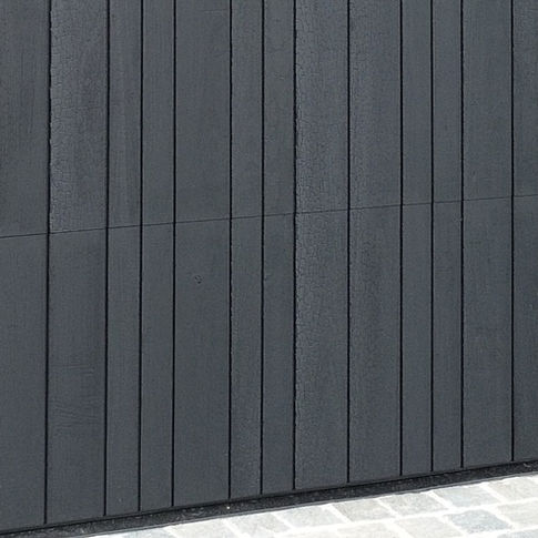 Shou Sugi Ban Custom Garage Door Cladding