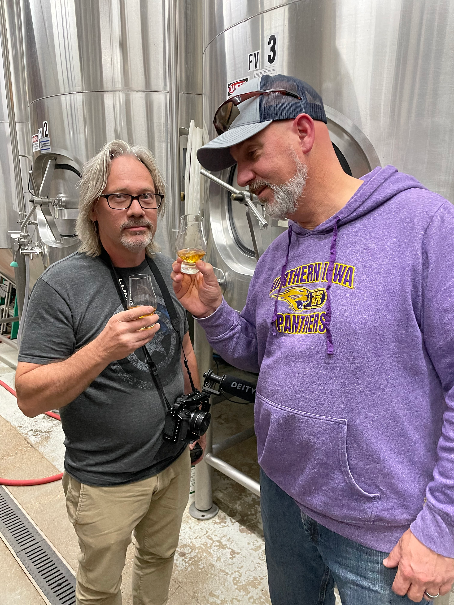 Kirk & Jeff enjoying whiskey