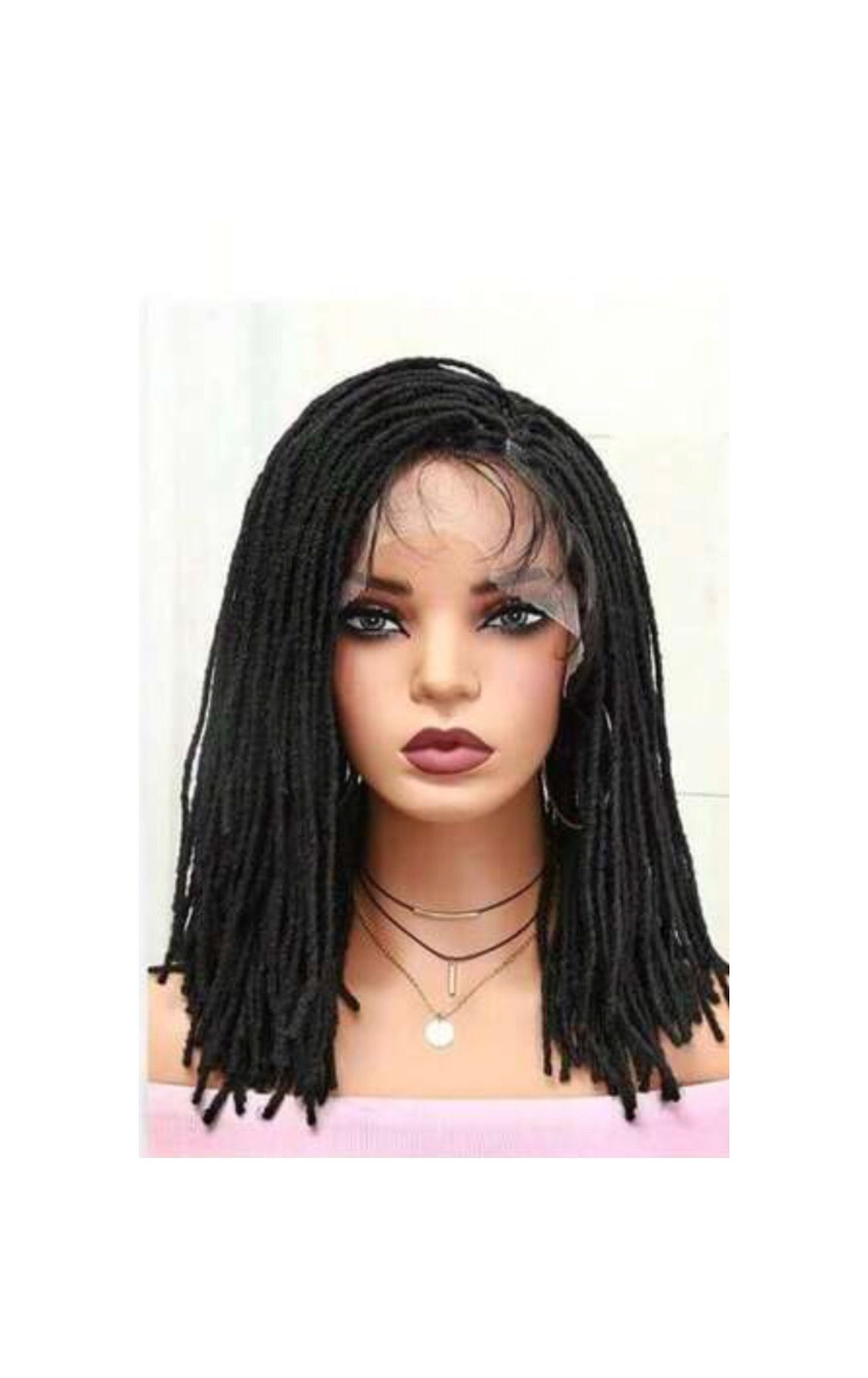 Full Lace Dreadlock Wig With Baby Hair Pre Plucked Knotless Square Part Faux Loc